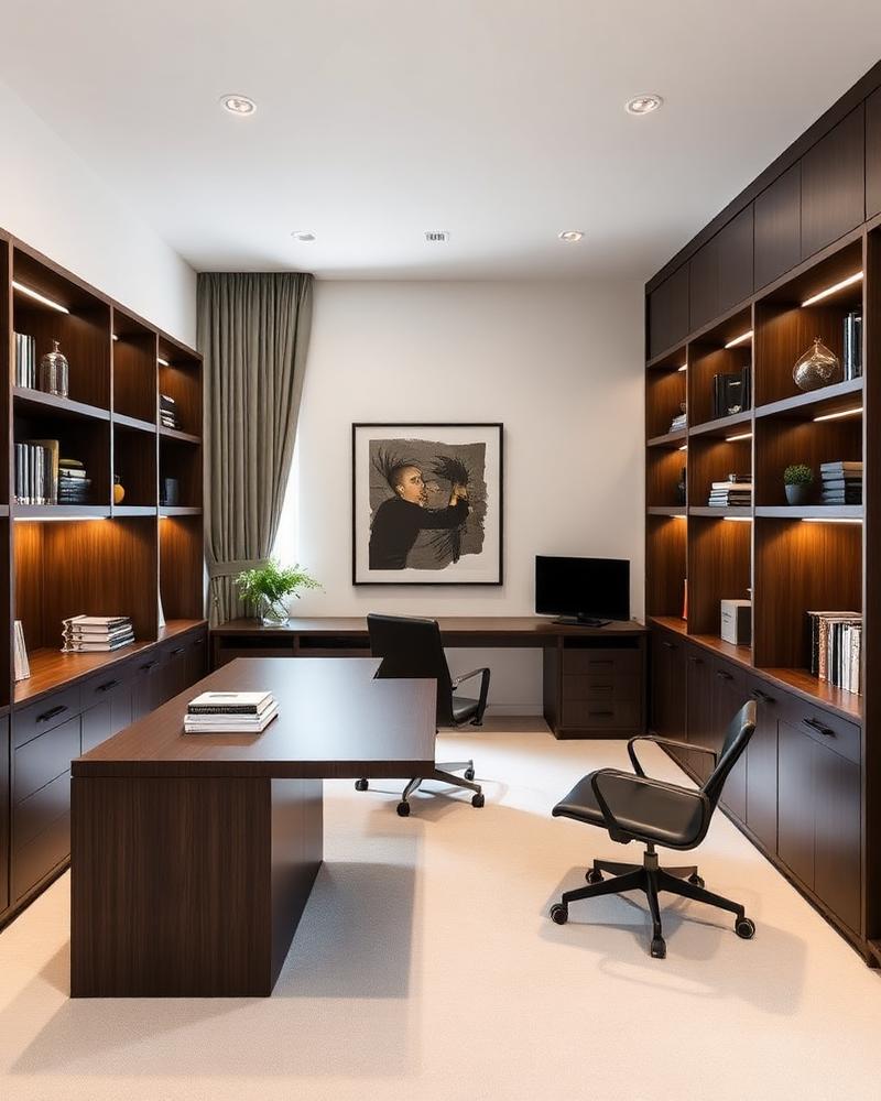 Home office planejado sob medida